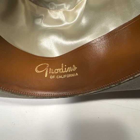 VTG Royal De Luxe Stetson GLB Silver/Grey Felt Fedora Hat Size L 1/8 Oval - Picture 10 of 13